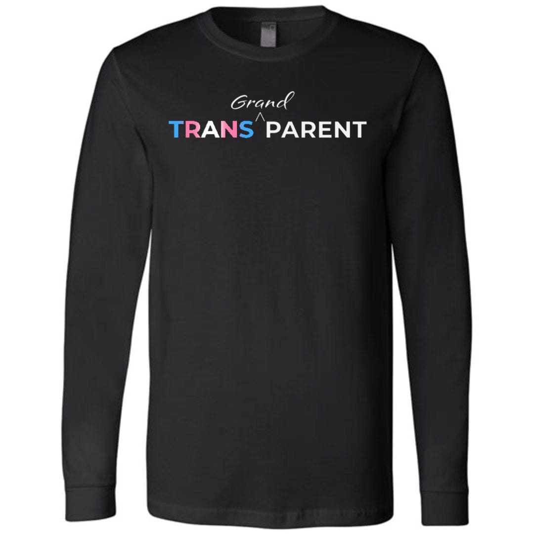 Trans Grand Parent Unisex Premium Long Sleeve Tee - Black / XS