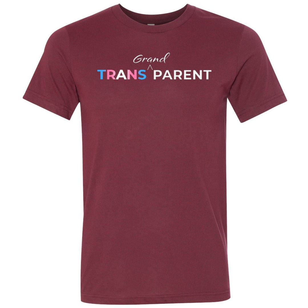 Trans Grand Parent Unisex Premium Tee - Heather Cardinal / XS