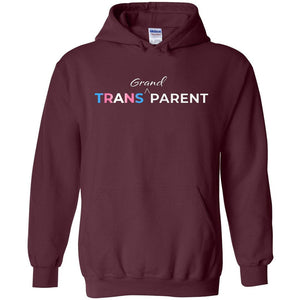 Trans Grand Parent Unisex Pullover Hoodie - Maroon / S