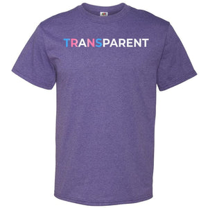 TransPARENT Unisex Classic Tee - Retro Heather Purple / S