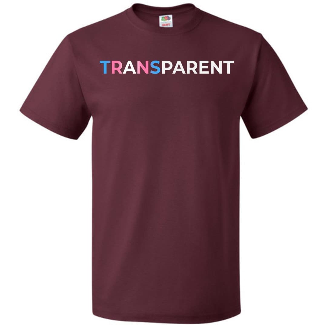 TransPARENT Unisex Classic Tee - Maroon / S