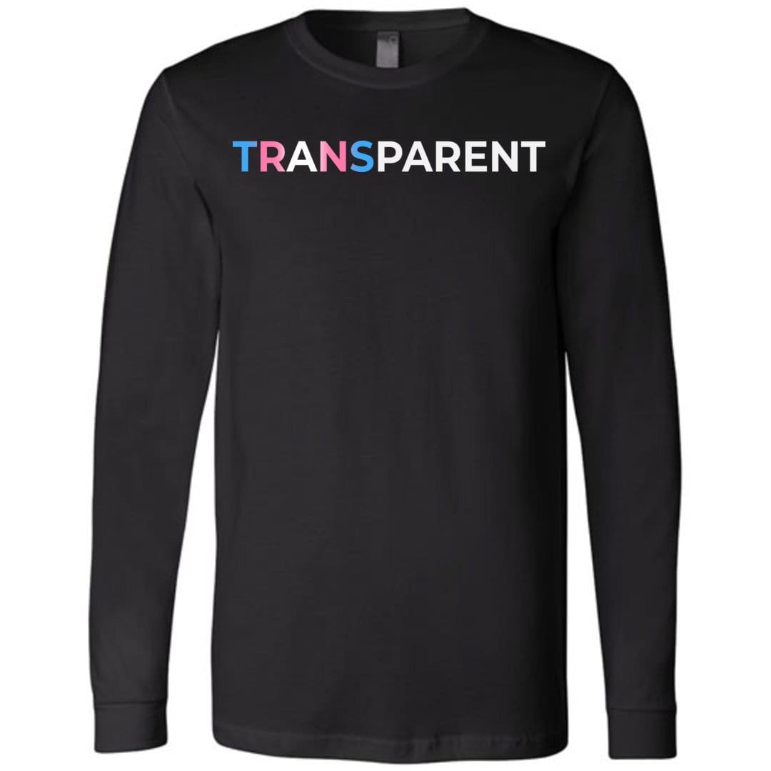 TransPARENT Unisex Premium Long Sleeve Tee - Black / XS