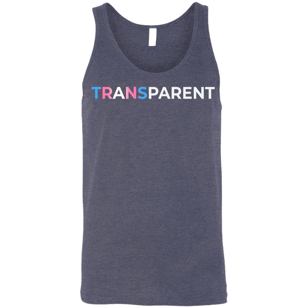 TransPARENT Unisex Premium Tank - Heather Navy / S