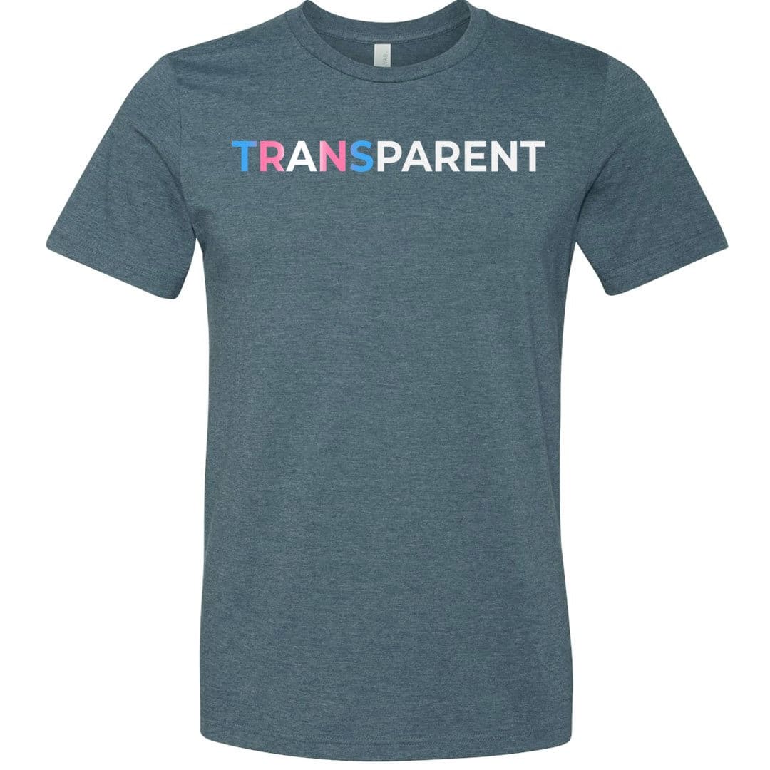 TransPARENT Unisex Premium Tee - Heather Slate / XS
