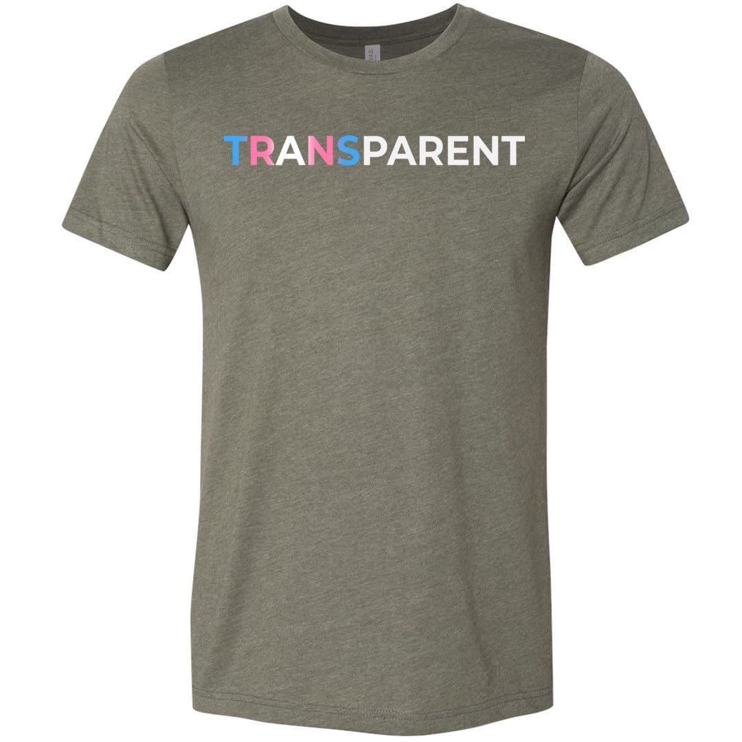 TransPARENT Unisex Premium Tee - Heather Military Green / XS