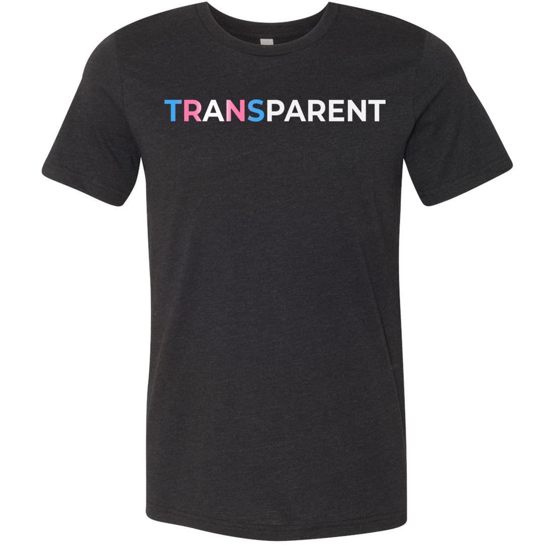 TransPARENT Unisex Premium Tee - Black Heather / XS