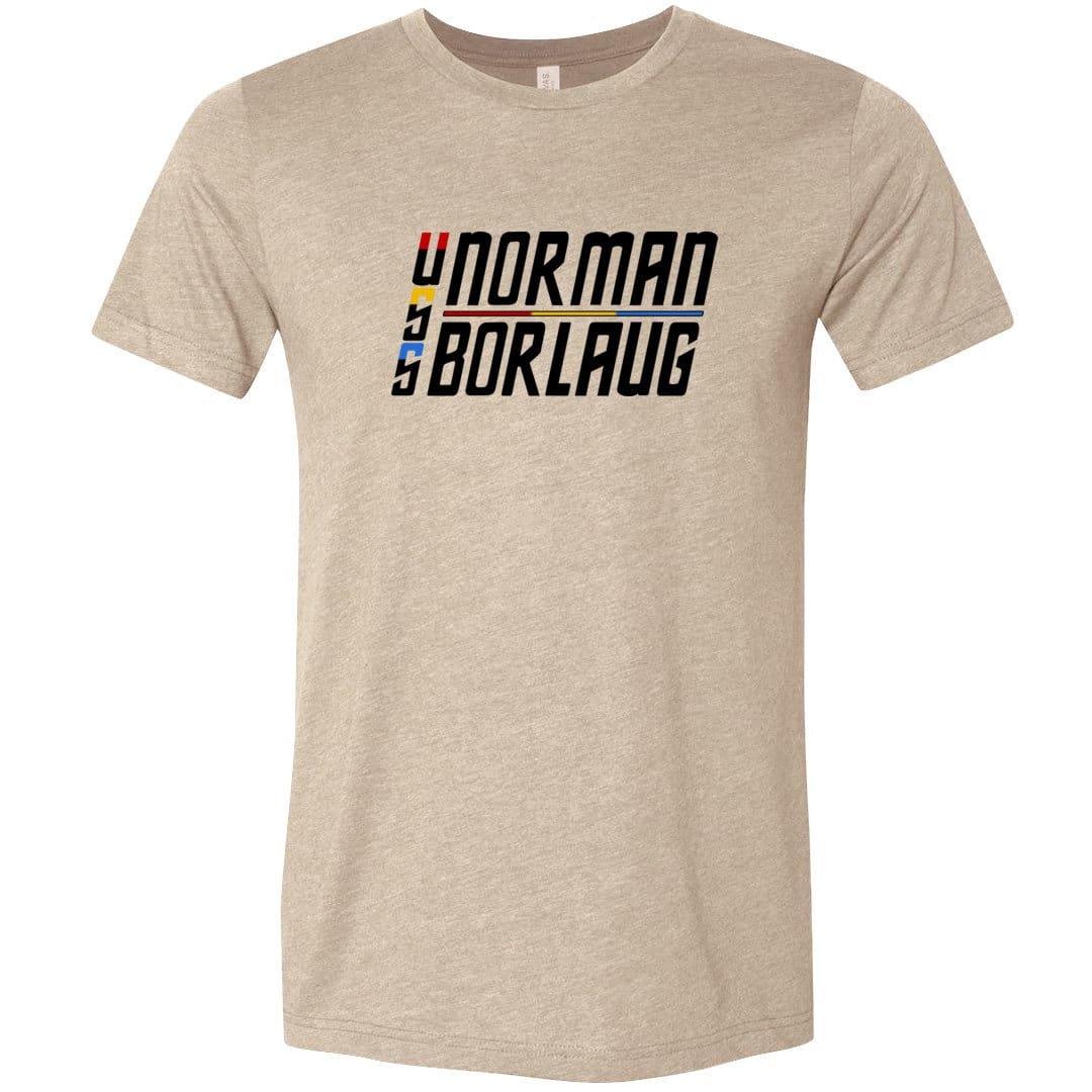 USS Norman Borlaug Unisex Premium Tee - Heather Tan / S