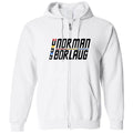 USS Norman Borlaug Unisex Zip Hoodie - White / S
