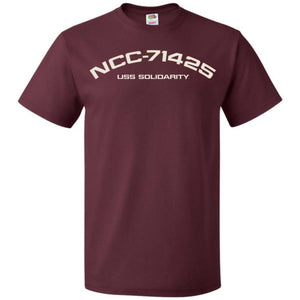 USS Solidarity Registry Unisex Classic Tee - Maroon / S