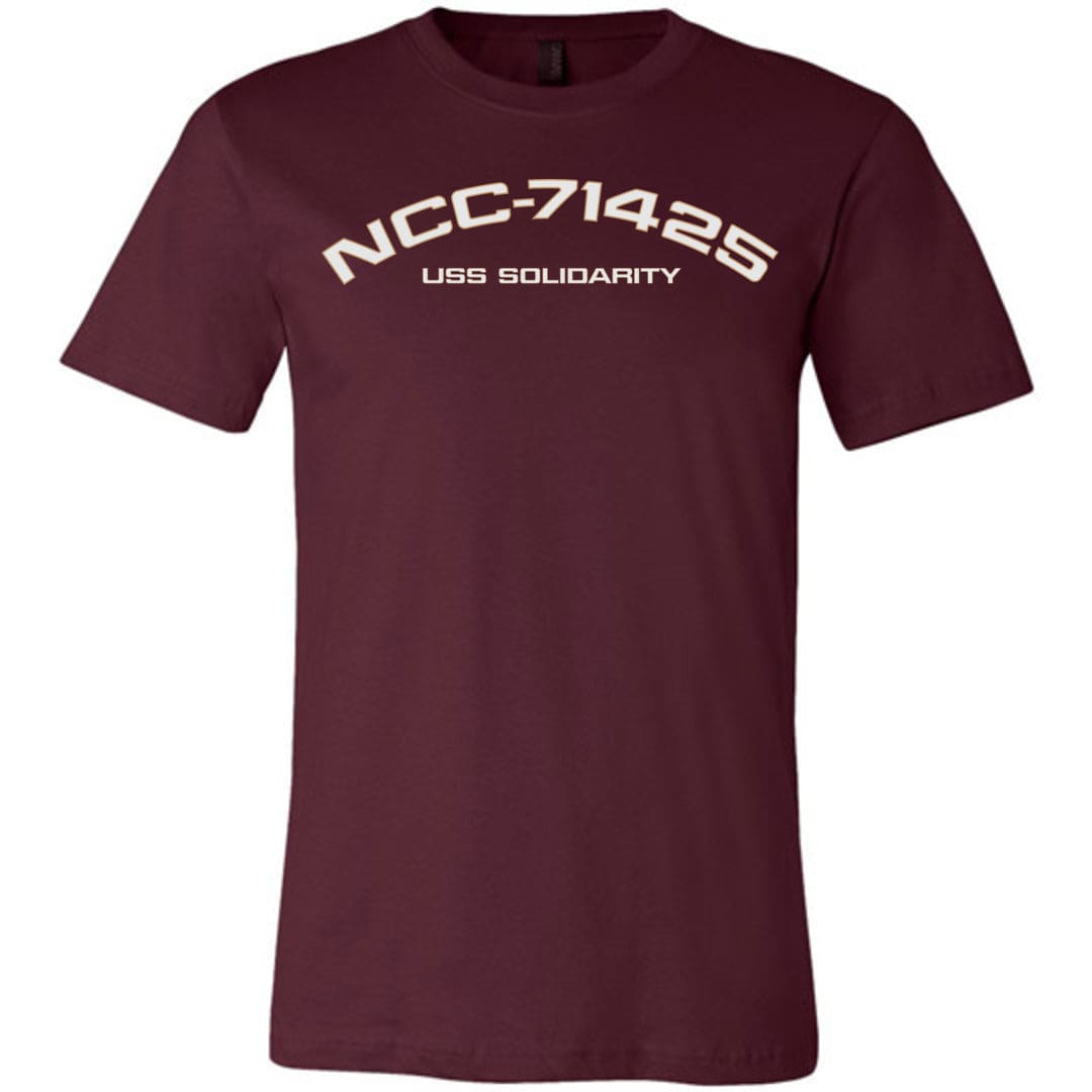 USS Solidarity Registry Unisex Premium Tee - Maroon / XS