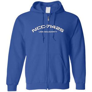 USS Solidarity Unisex Zip Hoodie - Royal / S