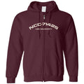 USS Solidarity Unisex Zip Hoodie - Maroon / S