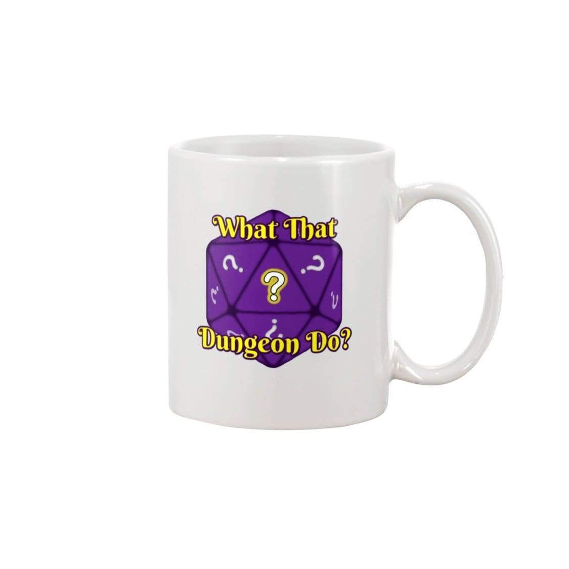 What That Dungeon Do? Podcast Logo 15oz Coffee Mug - White / 15OZ - Mugs