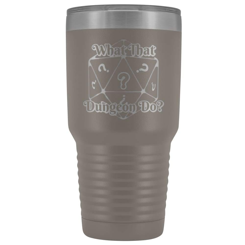 What That Dungeon Do Podcast Logo 30oz Vacuum Tumbler - Pewter - Tumblers