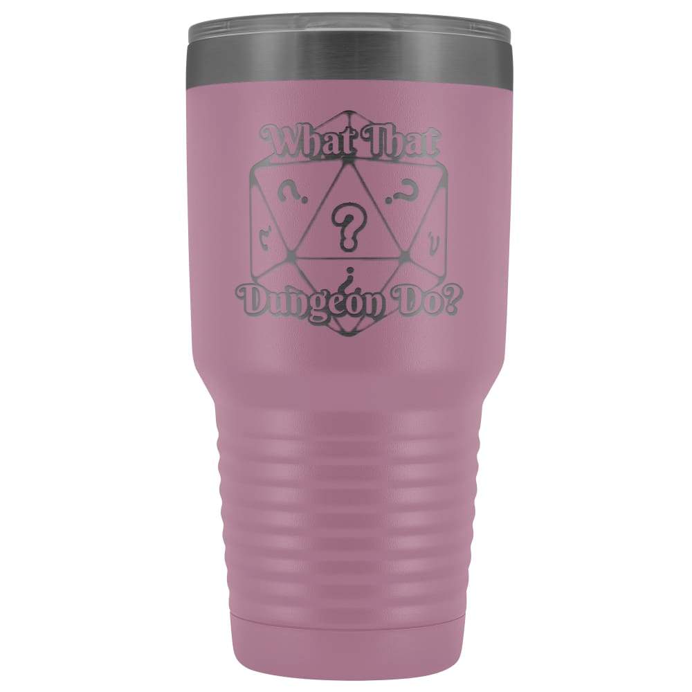 What That Dungeon Do Podcast Logo 30oz Vacuum Tumbler - Light Purple - Tumblers