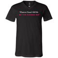 Whatever Doesn’t Kill Me Unisex Premium V-Neck Tee - Black / S