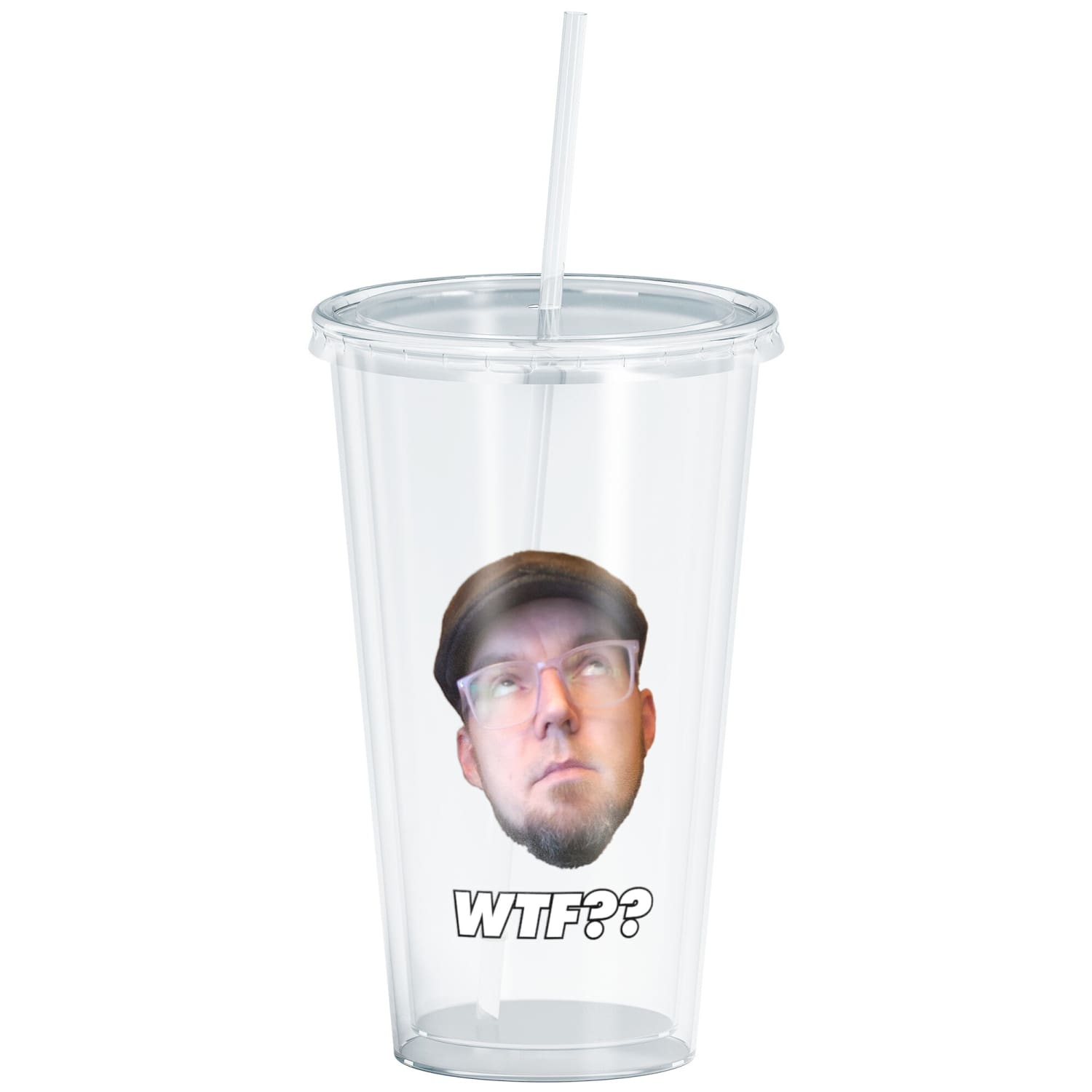 WTF?? Matty Eye Roll 16oz Acrylic Tumbler - Drinkware