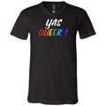 YAS QUEER! TS Unisex Premium V-Neck Tee - Black / S
