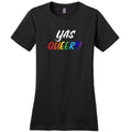 YAS QUEER! TS Womens Premium Tee - Black / XS