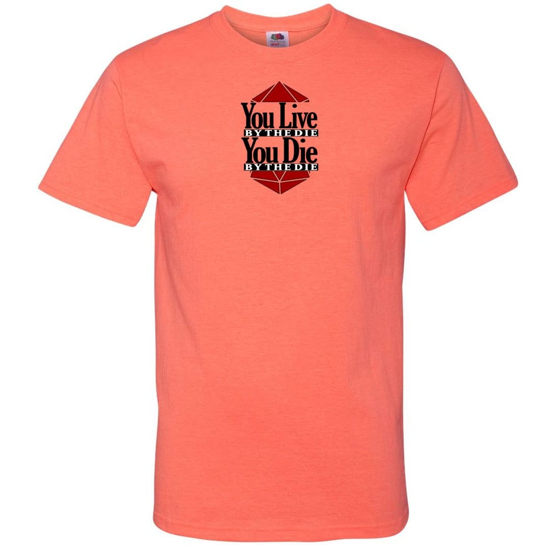 You Live By The Die Unisex Classic Tee - Retro Heather Coral / S