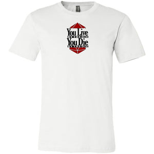You Live By The Die Unisex Premium Tee - White / XS